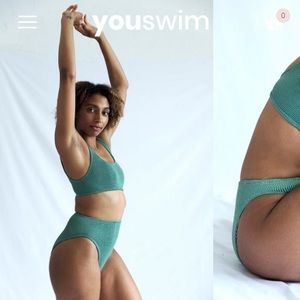 Youswim Aplomb High Waisted Swimsuit in Sage Green